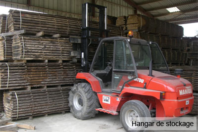 scierie Nord Pas-de-Calais : hangar de stockage